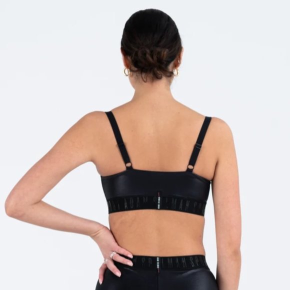 NWT Stunning Adam Selman Sport Liquid Latex "Branded Band Bra" - Picture 7 of 13